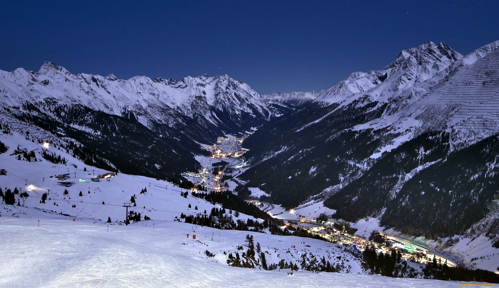 ski resort in lech,  austria, , - , austria, ski, resort, in, lech